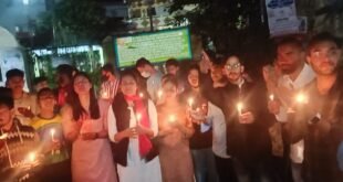 Ankita murder case: अल्मोड़ा में युवाओं ने निकाला कैंडल मार्च, हत्यारों को फांसी देने की मांग