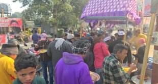 मकर संक्रांति व घुघुतिया त्योहार धूमधाम से मनाया, खिचड़ी भोज और छोलिया नृत्य बना आकर्षण