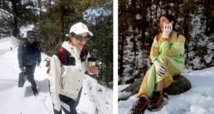 बॉलीवुड अभिनेत्री सारा अली खान ने पंवाली कांठा की वादियों में की ट्रैकिंग, बर्फबारी के बीच टेंट में गुजारी रात